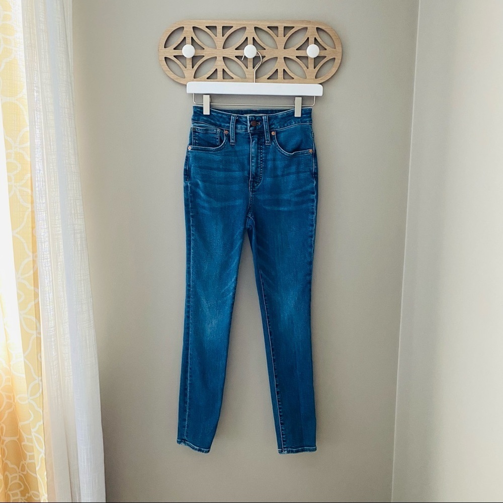 Madewell Curvy High-Rise Skinny Denim Jeans Blue Sz 24